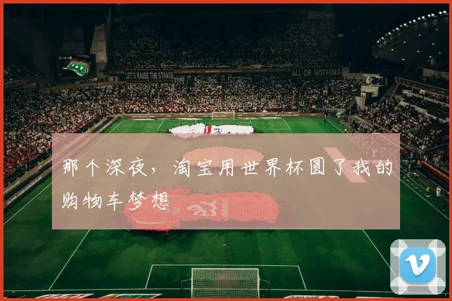 那个深夜，淘宝用世界杯圆了我的购物车梦想